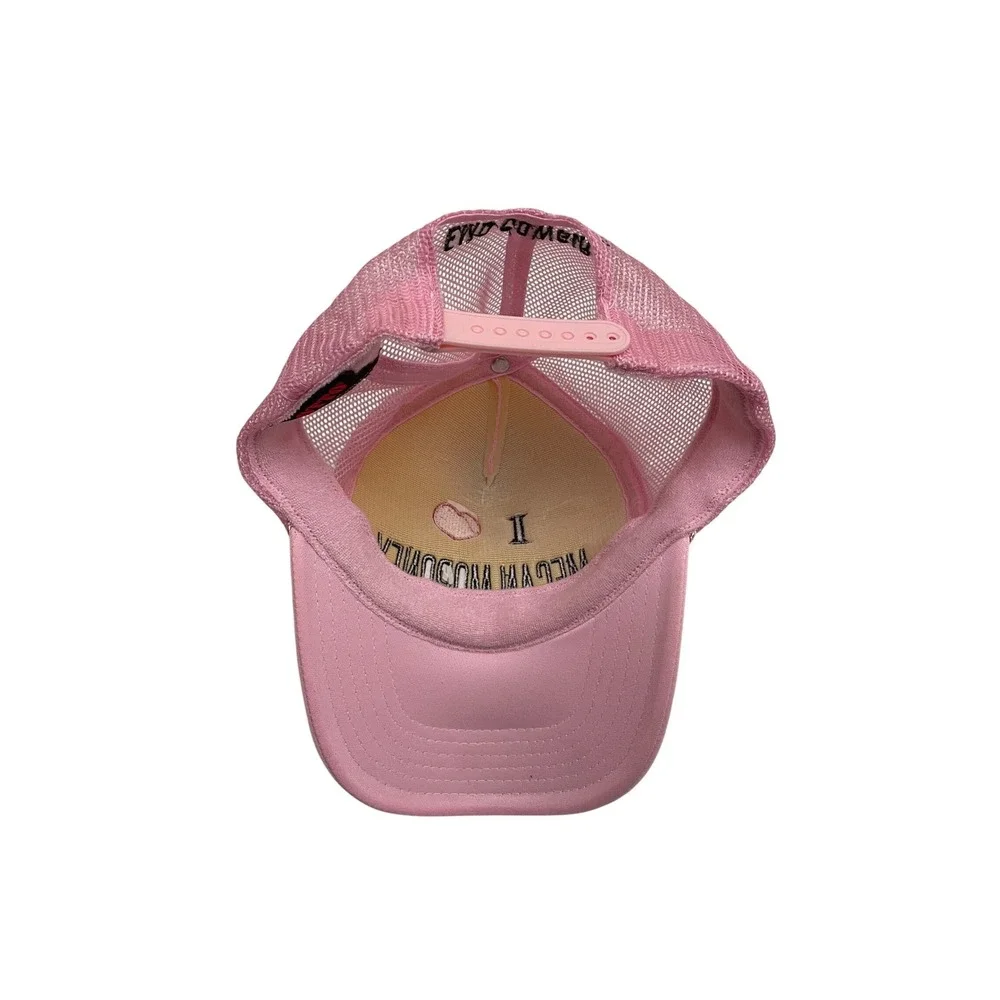 I Love Megan Moroney Emo Cowgirl Trucker Hat OSFM Pink Snapback Cap Tour Merch